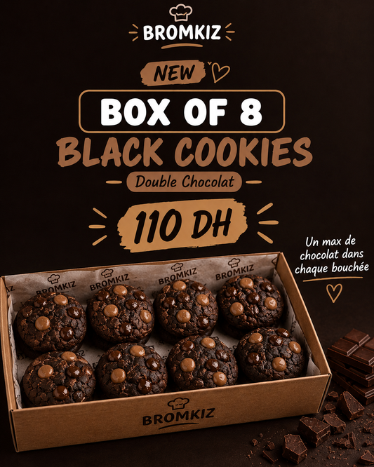 Box of 8 cookies double choco