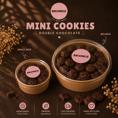 MINI COOKIES — DOUBLE CHOCO